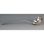 A George III silver Old English pattern soup ladle, maker Richard Crossley, London, 1791,