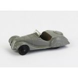 Dinky 38a Frazer Nash BMW Sports - light grey, brown seats, silver edged windscreen, matt black