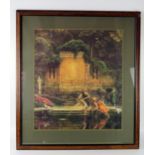 After Edward John Poynter, "A Little Failure" a polychrome furnishing print, 55 x 48cm F&G.