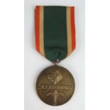 A Third Reich period Azad Hind Shaid-e-Bharat medal with ribbon.