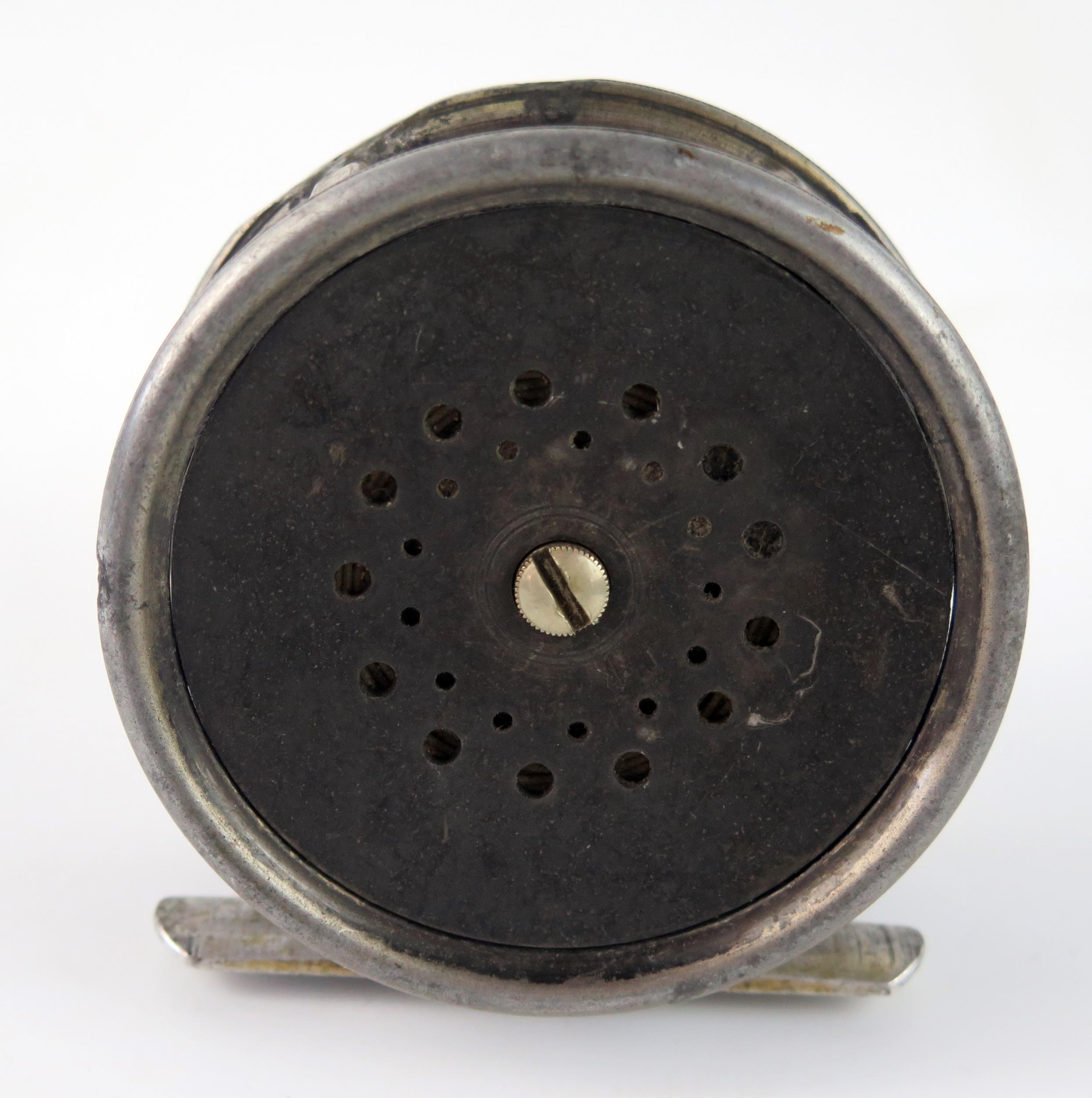 Hardy Bothers, Alnwick, a 3.3/4ins the Perfect alloy wide drum salmon reel, with ventilated drum, - Image 2 of 2
