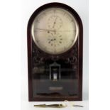 Barraud & Lunds, 41 Cornhill, London, a Victorian regulator wall clock, the single fusee movement
