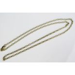 A 9ct Gold Oval Belcher Chain, 20.25" (51.5cm), 5g
