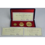 25th Anniversary Battle of Britain Commemorative Three Medal Set with COAs, 1.944 troy ounces (55.