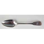 A George IV silver Fiddle pattern serving spoon, maker, Thomas Dicks, London, 1826, monogrammed 31cm