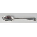 A George III silver Old English pattern serving spoon, maker Solomon Hougham, London, 1800, 30cm