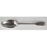 A Victorian provincial silver Fiddle pattern serving spoon, maker Josiah Williams & Co, Exeter,