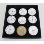 Nine Pocket Watch Movements