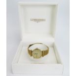 A Longines Le Grande Classique Ladies Gold Plated Wristwatch, case back no. L4 135 2, 2792909924mm