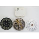 A Rolex One Button 30mm 17 Jewel Chronograph Movement, dial side numbered 1568 792 (as found),