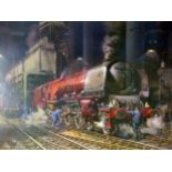 After Terence Cuneo, 'Duchess of Hamilton' a limited edition furnishing print, No 556/850, signed in