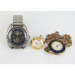 A ROTARY Gent's Wristwatch (running), ladies EURASTYLE gold plated pendant watch (running) and an