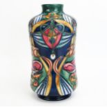 A Moorcroft pottery vase with 'Cymric Dream' decoration designed by Rachel Bishop, released in