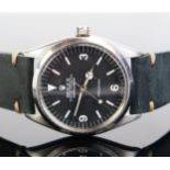 A 1964 Gent's ROLEX, the 34mm steel case fitted with Explorer dial, Ref: 1002, calibre 1520 26 jewel