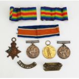 A World War One pair to 2822 PTE. A. MARR. S. STAFF. R. includes War and Victory Medal, together