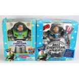 Two Toy Story Buzz Lightyear Action Figures by Think Way (Disney), one original, one