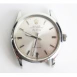 A Gent's ROLEX Oyster Perpetual Air-King, 34mm stainless steel case back no. 1002, calibre 1520 26