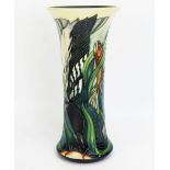 A Moorcroft pottery vase with 'Torridon Bird and Fish' decoration, designed by Philip Gibson,