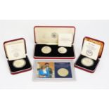 An Iceland 1974 Silver Twin Coin Boxed Set Commemorating 1100th Anniversary of the Settlement, boxed