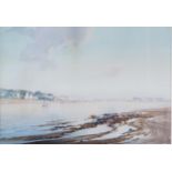 John Shapland (1885-1929) The Teign Estuary, signed J Shapland, watercolour, 28 x 36cm.