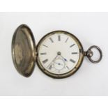 A Victorian Silver Pocket Watch, London 1854 53.5mm case, chain driven movement signed R.