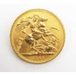 A QEII Gold Sovereign 1981