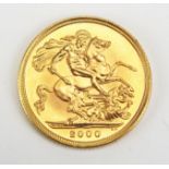 A QEII Gold Sovereign 2000