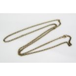 A 9ct Gold Oval Belcher Chain, 24.5" (62cm), 6.12g