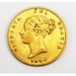 A Victoria Gold Half Sovereign 1844