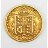 A Victoria Gold Half Sovereign 1890