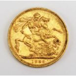 A Victoria Gold Sovereign _ Melbourne mint 1898