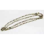 A 9ct Gold Oval Belcher Chain, hallmarked (clasp not gold), 21" (53cm), 4.04g