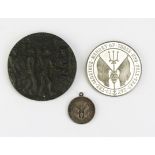 A Lusitania Medal, May 31st 1916 German Fleet medallion and miniature