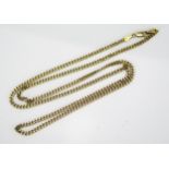 A 9ct Gold Curb Link Chain, stamped 9K 375, 24" (61cm), 6.28g