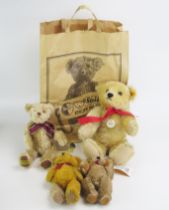 Steiff 1909 Classic Teddy Bear with growler and tags 000379, Merrythought Tommy Bear GC11GD with