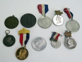 A collection of assorted Coronation and other medals