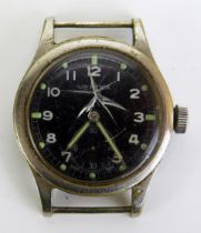 A VERTEX 'Dirty Dozen' Military Wristwatch, case back marked W.W.W. A 4298 3517214, calibre 59 15