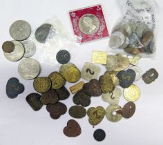 Commemorative Crowns, Victorian and later coins, and tokens including Covent Garden _ George