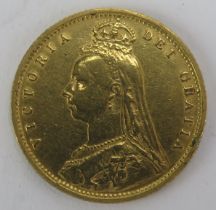 A Queen Victoria 1890 Half Sovereign