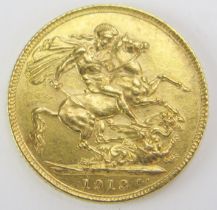 A George V Gold Sovereign 1913