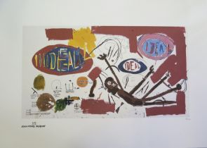 Jean-Michel Basquiat (American Artist 1960 -1988), Ideal -Limited Edition Lithographic Print No.