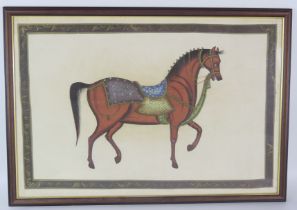 Indo-Persian school, Study of horse, gouache, 46 x 70cm F & G.