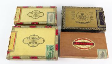 One box Jamavana Minor Coronas cigars, broken seal to box together with three other boxes of