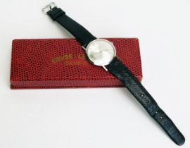 A Gent's FAVRE-LEUBA Steel Cased Wristwatch, 33mm case. Boxed and running