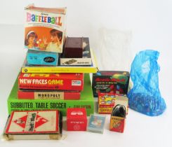 Selection of Vintage Games and Toys including Subbuteo Table Soccer which appears excellent and