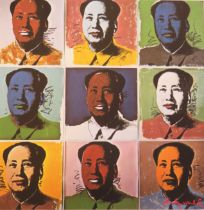 Andy Warhol - Multiple Images of Mao, 1972, Limited Edition Art Print, No. 1600/2400, Holographic