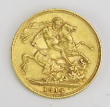 A George V 1914 Gold Sovereign