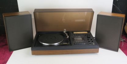 Garrard GA100 Turntable and Automatic Stereo Cassette Recorder and GA 100S Speakers