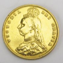 A Queen Victoria 1887 Half Sovereign