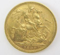 A Victoria Gold Sovereign Sovereign _ Melbourne mint 1889